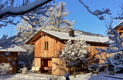 Unterwoessen Ski Chalet | Chalet am Quittenbaum, whole house, 140 sqm for 2-6 persons, 2 bedrooms, 2 bathrooms, sauna