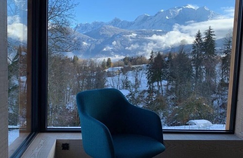 Combloux Ski Chalet | Chalet Combloux/Megève 10-12p with panoramic Mont Blanc view - Sauna