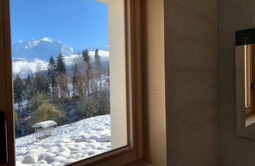 Combloux Ski Chalet | Chalet Combloux/Megève 10-12p with panoramic Mont Blanc view - Sauna