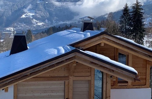 Combloux Ski Chalet | Chalet Combloux/Megève 10-12p with panoramic Mont Blanc view - Sauna