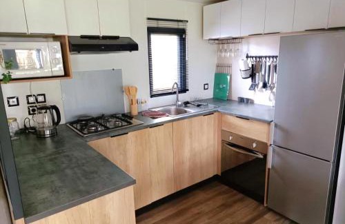 Lauwersoog Ski Chalet | Chalet Cozy Cove te Lauwersoog,1-6 Pers, 3 Schlafzimmer, 2 Badezimmer, 55m2!