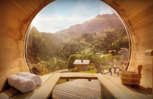 La Giettaz Ski Chalet | Chalet Crechoua - alpine home in Megève for 14, spa & slopes - OVO Network