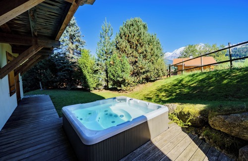 Combloux Ski Chalet | Chalet des sommets - Mont Blanc & Fiz view