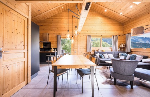 Manigod Ski Chalet | Chalet 'Fnire' with Mountain View, Shared Pool and Wi-Fi