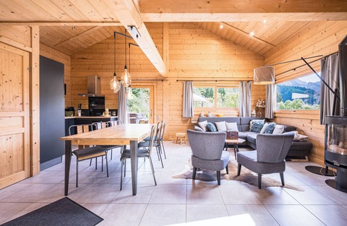 Manigod Ski Chalet | Chalet 'Fnire' with Mountain View, Shared Pool and Wi-Fi