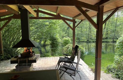 Dehault Ski Chalet | Chalet nature avec étang, terrasse et pêche No Kill - 2 chambres - FR-1-410-383