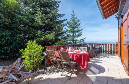 Evian-les-Bains Ski Chalet | Chalet Panoramique Avec Sauna Avec vue sur le LAC Leman et Montagnes