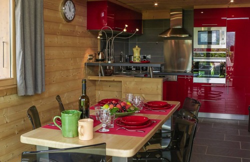 Manigod Ski Chalet | Chalet 'Pesse' with Mountain View, Shared Pool and Wi-Fi