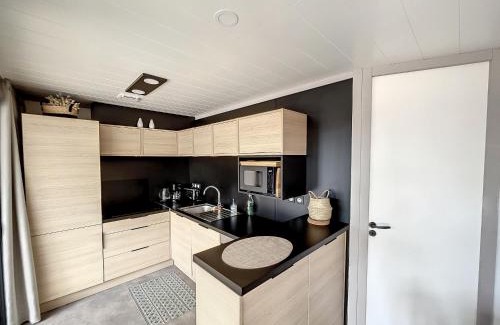 Jullouville Ski Chalet | Chalet standing, 6 couchages, piscine chauffée, terrasse privée, proche plage et commerces - FR-1-361-520