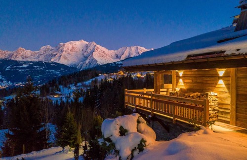 Combloux Ski Chalet | Chalet with panoramic view of Mont Blanc
