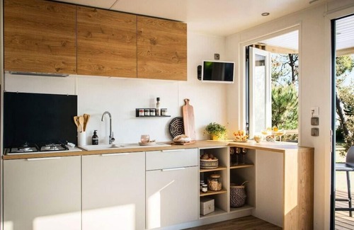 Eymouthiers House | Chambon Gorges Campsite* - Mobile home Family Premium 3 rooms 4 people Air-conditioned