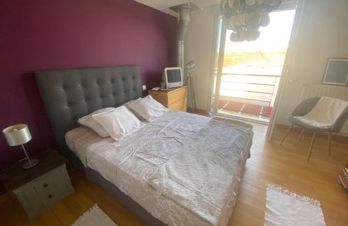 Bourges House | Chambre avec salle de bain privée à l étage dans ma maison