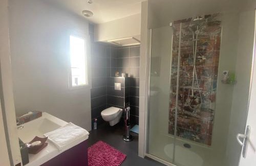 Bourges House | Chambre avec salle de bain privée à l étage dans ma maison