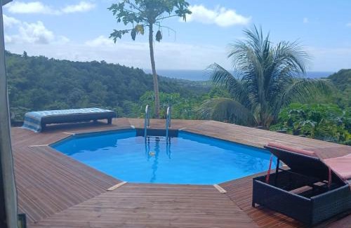 Riviere-Salee Bed & Breakfast | Chambre chez l'habitant avec piscine privative et vue panoramique sur la mer des caraïbes