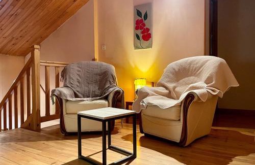 Alleyras Bed & Breakfast | Chambre Saumon: Confort pour 4, Animaux Bienvenus - FR-1-582-487