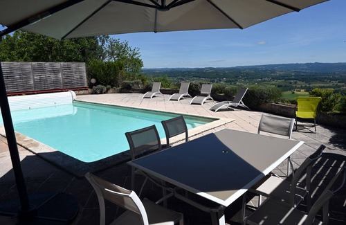 Loubressac House | Character stone house with exceptional view of the valley