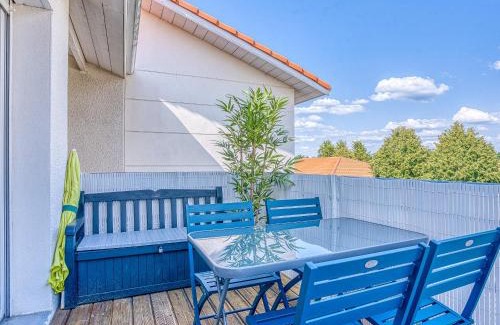 Biscarrosse Apartment | Charmant T2 avec terrasse, climatisation et WIFI - Quartier résidentiel à Biscarrosse - FR-1-521-217