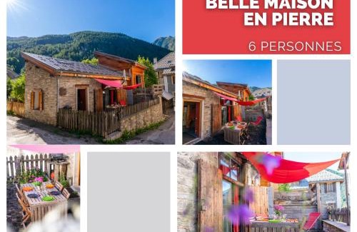 Aiguilles Apartment | Charmante maison en pierre du Queyras - espace et luminosité