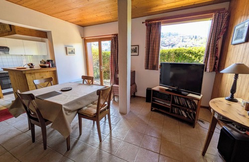 Saint-Gervais-les-Bains Apartment | Charming duplex apartment in the heart of the village: view, quiet, fireplace and sauna