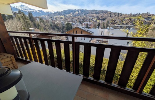 Saint-Gervais-les-Bains Apartment | Charming studio in the heart of the village: spacious, quiet and with a view