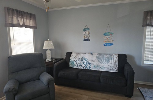 Bayshore Gardens Cottage | Charming 1-bedroom cottage in peaceful RV Resort only 7 Miles from beaches