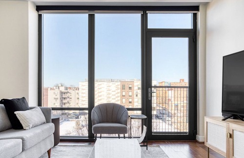 Columbia Heights Apartment | Charming 14th St 1BR w/ Gym, W/D & Lounge, walk to Metro, by Blueground