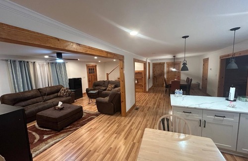 Wake County House | Charming 2-bedroom Unit in Log Cabin house in welcoming Wendell with WiFi, AC