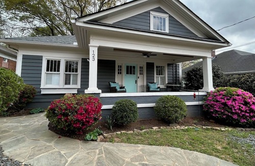 Downtown Decatur House | Charming 2BR/2BA Cottage in Downtown Decatur + Easy Access to World Cup Matches