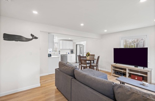 Sagamore Beach House | Charming 2BR Dog-Friendly Near Sagamore Beaches - Large Yard, Modern Kitchen, Central Air, Smart TVs