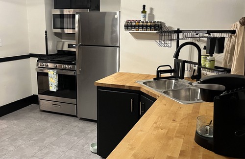 Alma Apartment | Charming apartment with a private balcony overlooking downtown Alma