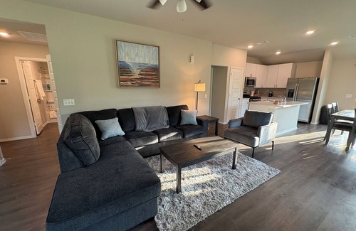 Conroe House | Charming Brand New 3BD house with stunning wooded views,Fiber optics,fenced yard