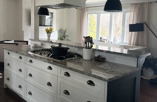 Aldershot House | Charming, bright designer Burlington bungalow *HOT TUB * FIREPLACE*: 3 br