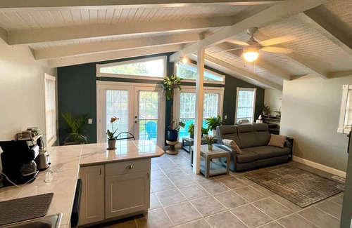 Butler Beach House | Charming Canal Front Cottage! Walk to the Beach!