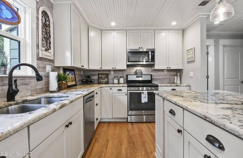 Biloxi House | Charming Coastal Home with Pool, Patio and Walk-to-beach Access