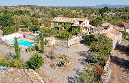 Joyeuse Cottage | Charming cottage le FINOU *** in a quiet area, heated swimming pool, south Ardèche