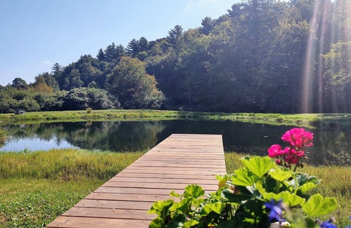 Cullowhee House | Charming cottage on pond w/sauna. Cashiers and Highlands