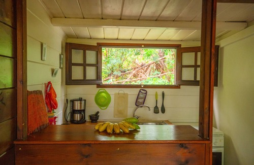 Maniron House | Charming exotic wood bungalow with pool in a tropical garden.