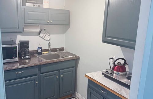 Brockton House | Charming garden level 1 bedroom 1 bath apartment in Brockton