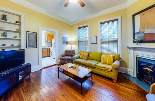 Thomas Square House | Charming Home in a Great Location w/ Two Levels, Full Kitchen, & Central AC