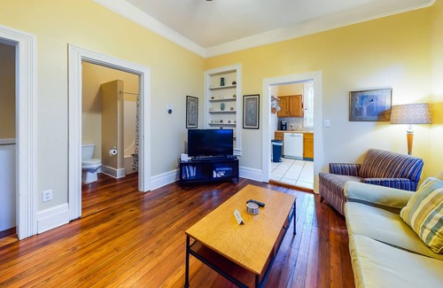 Thomas Square House | Charming Home in a Great Location w/ Two Levels, Full Kitchen, & Central AC