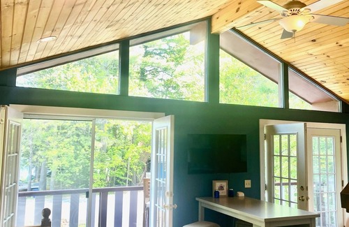 Barnstead Ski Chalet | Charming home in Locke Lake community with beach/pool/tennis/golf!