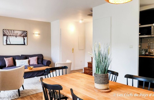 Tourgeville House | Charming house - 4 people - residence with swimming pool and tennis court - Deauville