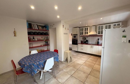 Bacilly Cottage | Charming house near Mont-Saint-Michel with enclosed garden and living room with fireplace