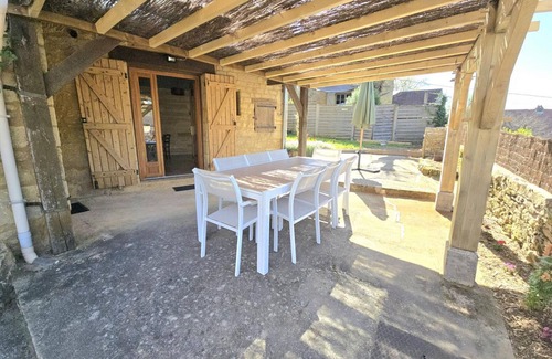 Grolejac Cottage | Charming house, shaded terrace near Sarlat