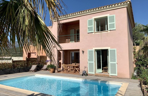 Figarella House | Charming house with splendid view of the bay and private swimming pool