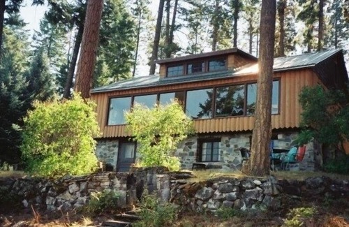 Big Arm House | Charming Lake Front Home with Deck, Dock, Beach and Spectacular Views
