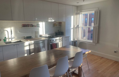 South End Condo | Charming & Modern 2-Bedroom Brownstone with Private Deck