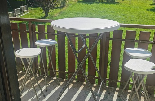 Mijoux Apartment | Charming mountain apartment with balcony.