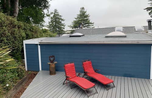 Point Reyes Station House | Charming Point Reyes Cottage with Decks and Lovely Garden