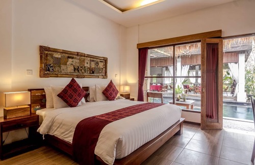Melayang Resort | Charming pool view room close to Ubud with a shared infinity-edge swimming pool